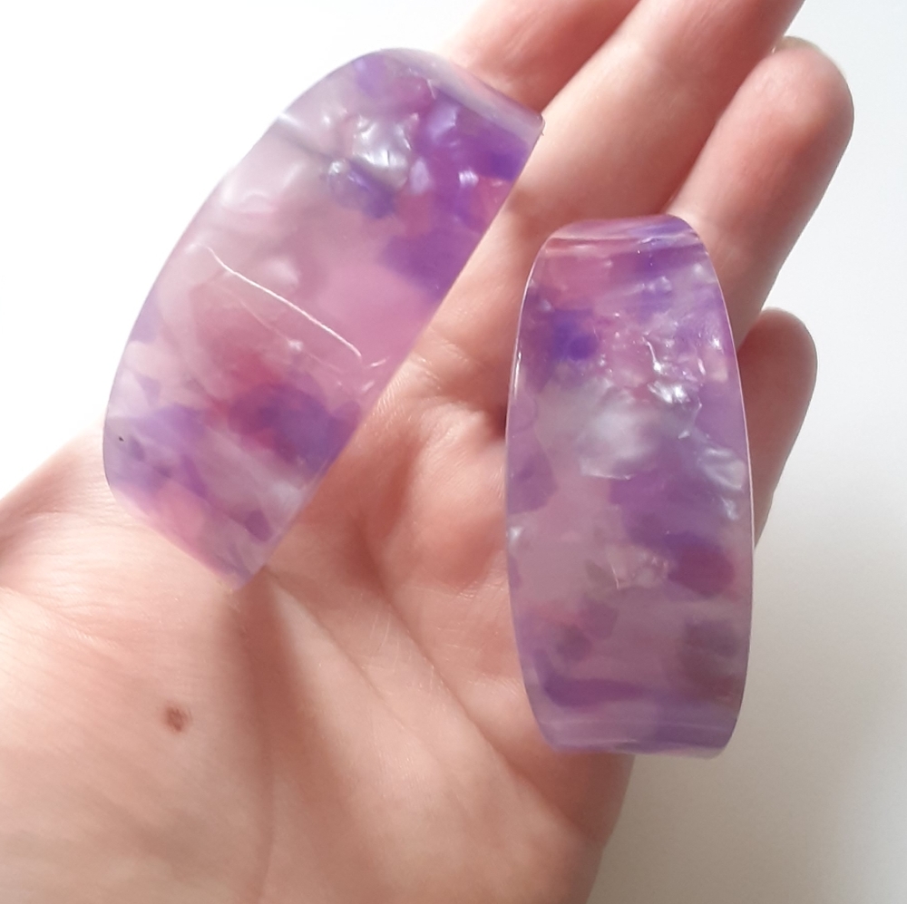 Princess Accessories Acrylic Hoop Earrings